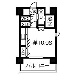 inspiration 10階1Kの間取り