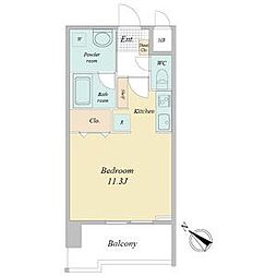 FRENCIA NOIE名駅 4階ワンルームの間取り