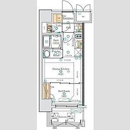 MAXIV大須観音 1DKの間取図画像