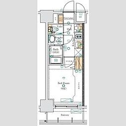 MAXIV大須観音 1Kの間取図画像