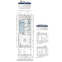 エステムコート名古屋金山ミッドクロス 1Kの間取図画像