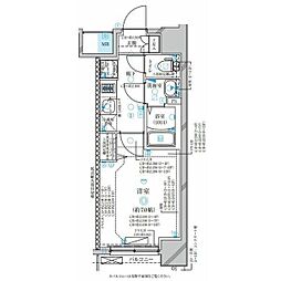 ディアレイシャス名古屋太閤通3 1Kの間取図画像
