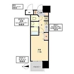 グランカーサ千代田 1Kの間取図画像