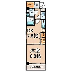 Enchante泉 1DKの間取図画像