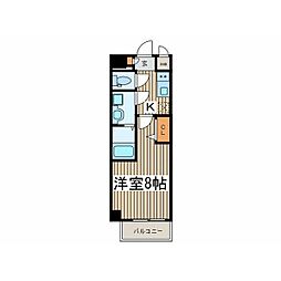 エスリード上前津エアスタ 1Kの間取図画像