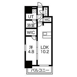 ディアレイシャス浅間町 1LDKの間取図画像
