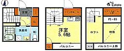プレミア清水 1SKの間取図画像