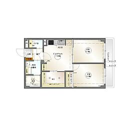 トレンツマンション 2SDKの間取図画像