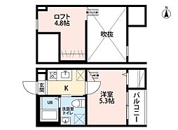 LSレジデンス名古屋 1Kの間取図画像