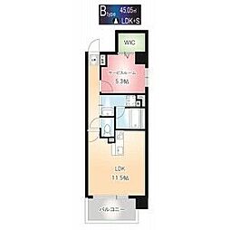 チェスナット88 1LDKの間取図画像