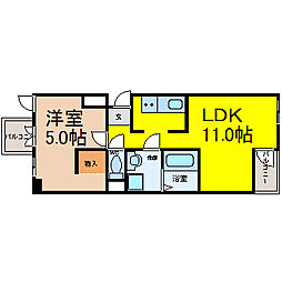 acer 1LDKの間取図画像