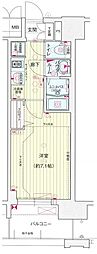 プレサンスTHE栄 1Kの間取図画像