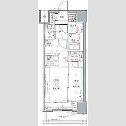 クレヴィスタ名古屋上前津 1LDKの間取図画像