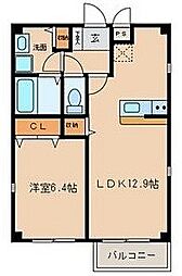 ルーチェ2 1LDKの間取図画像
