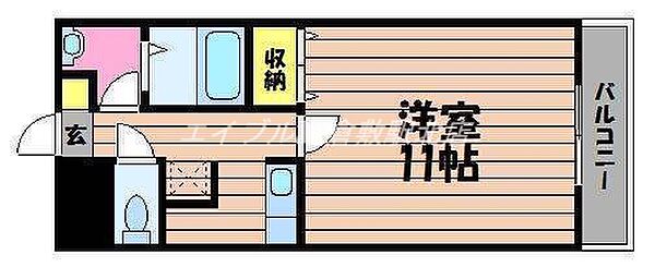 岡山県総社市駅前2丁目(賃貸マンション1K・3階・34.62㎡)の写真 その2