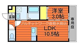 カンパーニャ・エフ　A 103 ｜ 岡山県倉敷市宮前523-5（賃貸アパート1LDK・1階・33.12㎡） その2