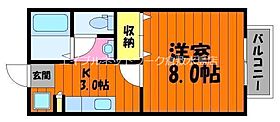 えとあタウン　A棟 201 ｜ 岡山県倉敷市西中新田361-1（賃貸アパート1K・2階・27.08㎡） その2