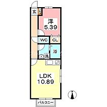 クレモンポイントB 203 ｜ 岡山県倉敷市茶屋町1585-3（賃貸アパート1LDK・2階・40.00㎡） その2