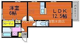 サニーサイド　Ｂ棟 201 ｜ 岡山県倉敷市沖新町22-4（賃貸アパート1LDK・2階・43.74㎡） その2