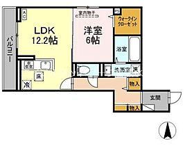 サンメゾン・小池Ａ 203 ｜ 岡山県倉敷市東富井800-1（賃貸アパート1LDK・2階・50.13㎡） その2