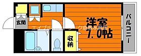 メゾンクレール 203 ｜ 岡山県倉敷市松島1086-9（賃貸アパート1K・2階・22.58㎡） その2