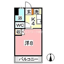 サンライズ 2E ｜ 岡山県倉敷市松島838-3（賃貸マンション1K・2階・23.20㎡） その2