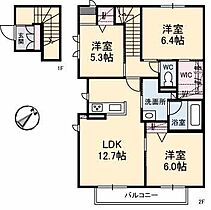 アドリーム　A棟 201 ｜ 岡山県倉敷市福田町古新田8-6（賃貸アパート3LDK・2階・76.65㎡） その2