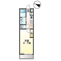 シークレイン  ｜ 岡山県総社市駅南2丁目（賃貸アパート1K・2階・30.87㎡） その2