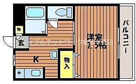 シャト・アトレーユ 210 ｜ 岡山県岡山市北区平野505-2（賃貸アパート1K・2階・24.00㎡） その2