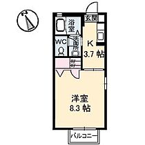 ウィズダム田井　Ａ棟 201 ｜ 岡山県玉野市田井6丁目5-19（賃貸アパート1K・2階・26.68㎡） その2