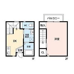 福岡市地下鉄七隈線 六本松駅 徒歩12分の賃貸アパート 1階1DKの間取り