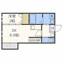 福岡県福岡市博多区那珂6丁目（賃貸アパート1LDK・2階・23.18㎡） その2