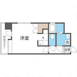 フォルム高宮 1Kの間取図画像