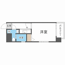 エステート・モア白金RENOM 1Kの間取図画像