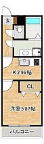 メゾンクレール二日市壱番館 102 ｜ 福岡県筑紫野市湯町２丁目12-28（賃貸アパート1K・1階・25.11㎡） その2