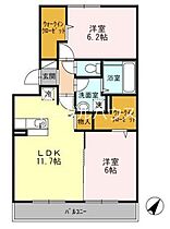 エスポワール水城 201 ｜ 福岡県太宰府市吉松１丁目21-10（賃貸アパート2LDK・2階・58.37㎡） その2