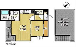 GrandticCuore 1LDKの間取図画像