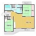 ビレッジ都府楼4階6.0万円