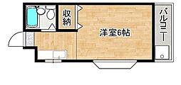 it's二日市 ワンルームの間取図画像