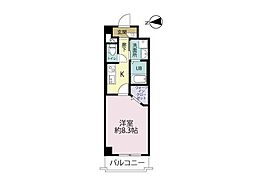 エルグランド二日市 1Kの間取図画像