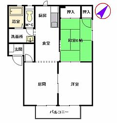 フォーレスト千歳町 2LDKの間取図画像