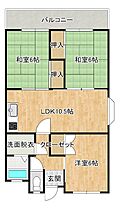 ユア・シティ太宰府 202 ｜ 福岡県太宰府市通古賀３丁目18-1（賃貸マンション3LDK・2階・65.65㎡） その2