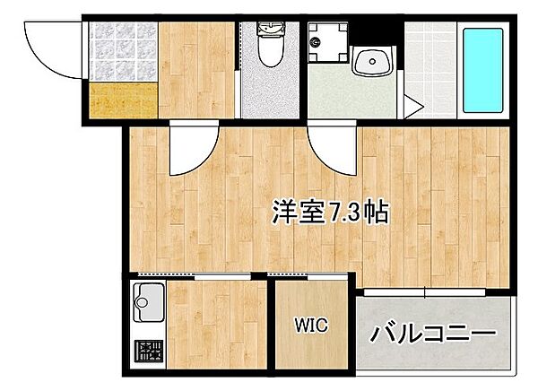 BRAVE BASE針摺南 103｜福岡県筑紫野市針摺南２丁目(賃貸アパート1K・1階・24.70㎡)の写真 その2