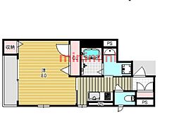 K.Haruka 1Kの間取図画像
