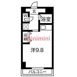MOREMAISON 1Kの間取図画像