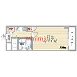 シャルム橋本3 1Kの間取図画像
