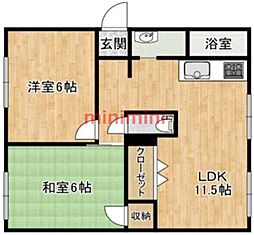 ロジュマン・K 3DKの間取図画像