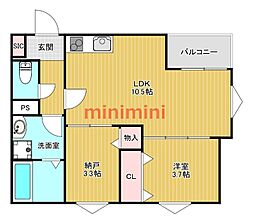 GRAN SUITA 2LDKの間取図画像