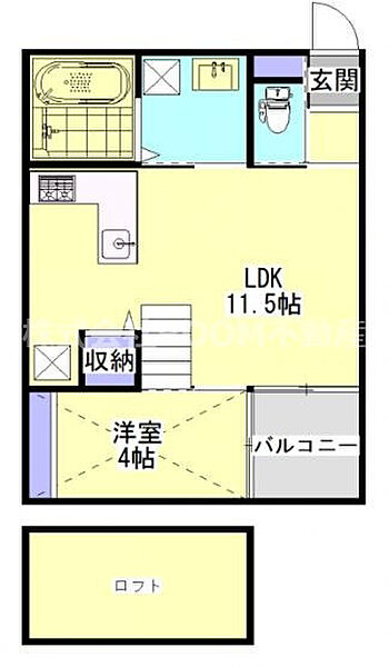 LARGO　A・B ｜宮崎県都城市広原町(賃貸アパート1LDK・1階・36.43㎡)の写真 その2