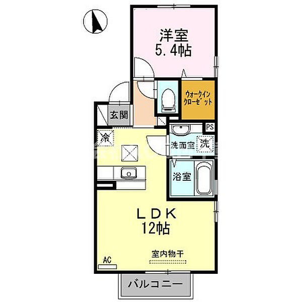 セジュールＳＡＩＴＯＵ ｜宮崎県都城市広原町(賃貸アパート1LDK・1階・41.26㎡)の写真 その2